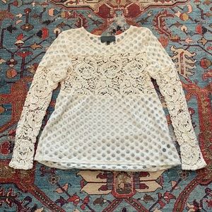 Anthropologie embroidered peasant top blouse boho Small 4 6 Top shirt blouse EUC